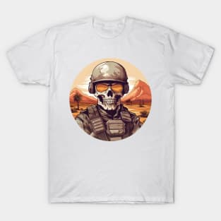 Skull Soldier Desert Helmet T-Shirt